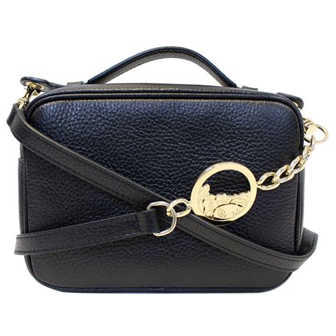 versace pebbled leather crossbody|versace black label.